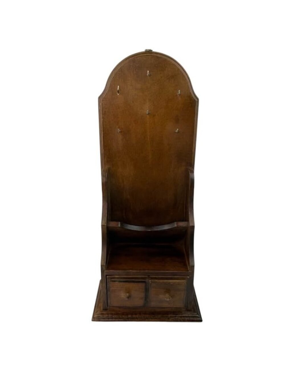 Vintage wood shelf key rack mail holder